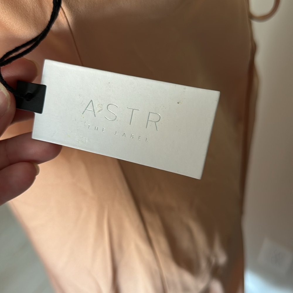 Astr The Label Cowl Slip Midi Dress in Blush - Picture 11 of 11